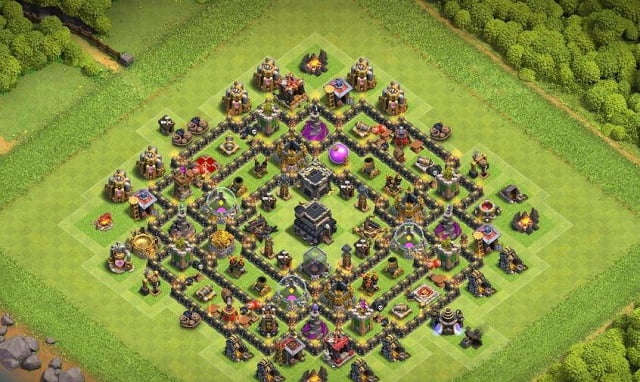 Base th 9 war anti farming