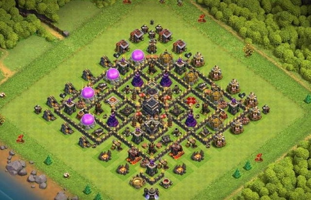 Base th 9 war anti dragon