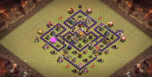 Base war coc th 7