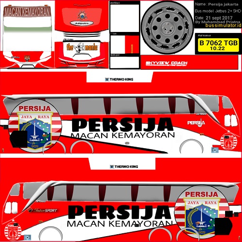 Download Livery Bus Persija SHD