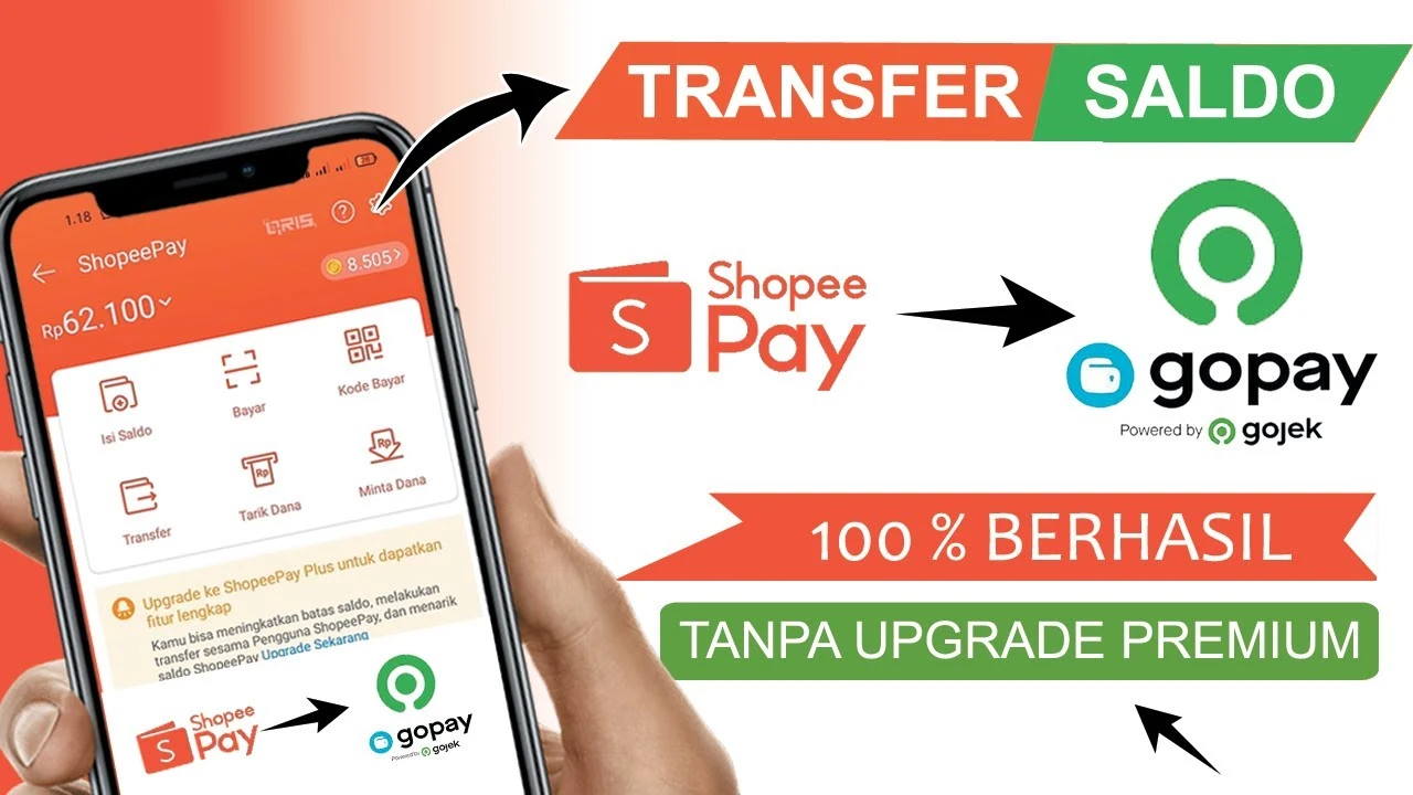 Transfer Shopeepay ke Gopay
