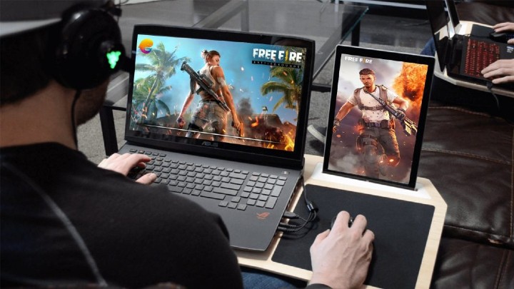 cara main free fire di laptop